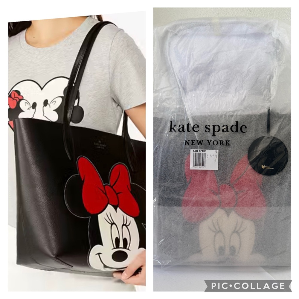 Disney x Kate Spade NY Minnie Mouse Tote & Wristlet Set NEW In Store Packaging